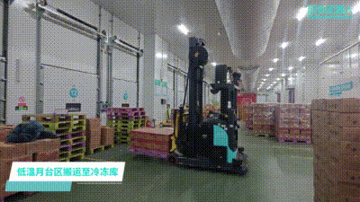 北京网安在线机器人冷库无人叉车案例视频